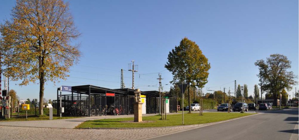Bahnhofsvorplatz in Rinkerode