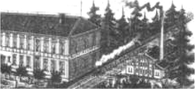Lohmann und Strontianitfabrik in Rinkerode um 1890