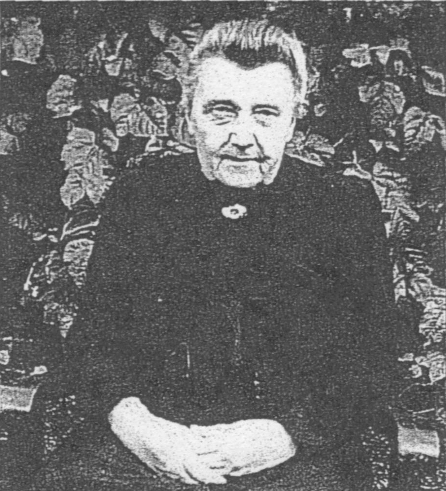 Die Aufnahme zeigt Großmutter Klara Hagemann.