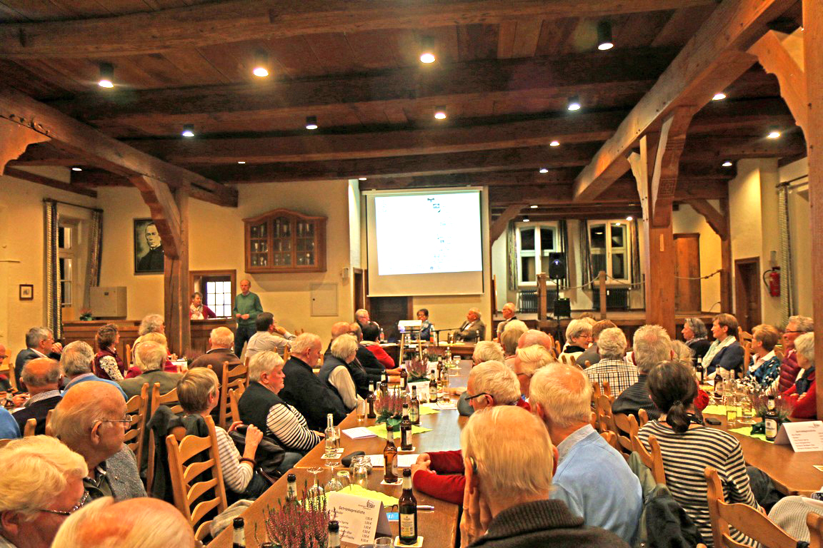 Bild der Mitgliederversammlung im Pfarrzentrum Rinkerode