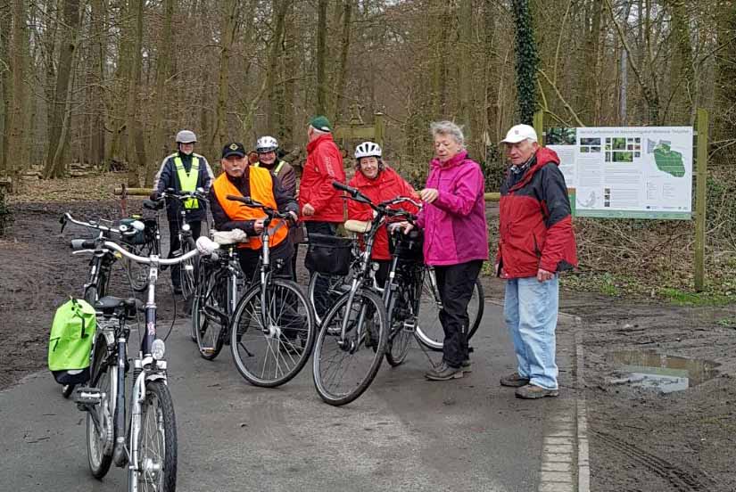 Bild  der Radler-Gruppe des Heimatvereins Rinkerode