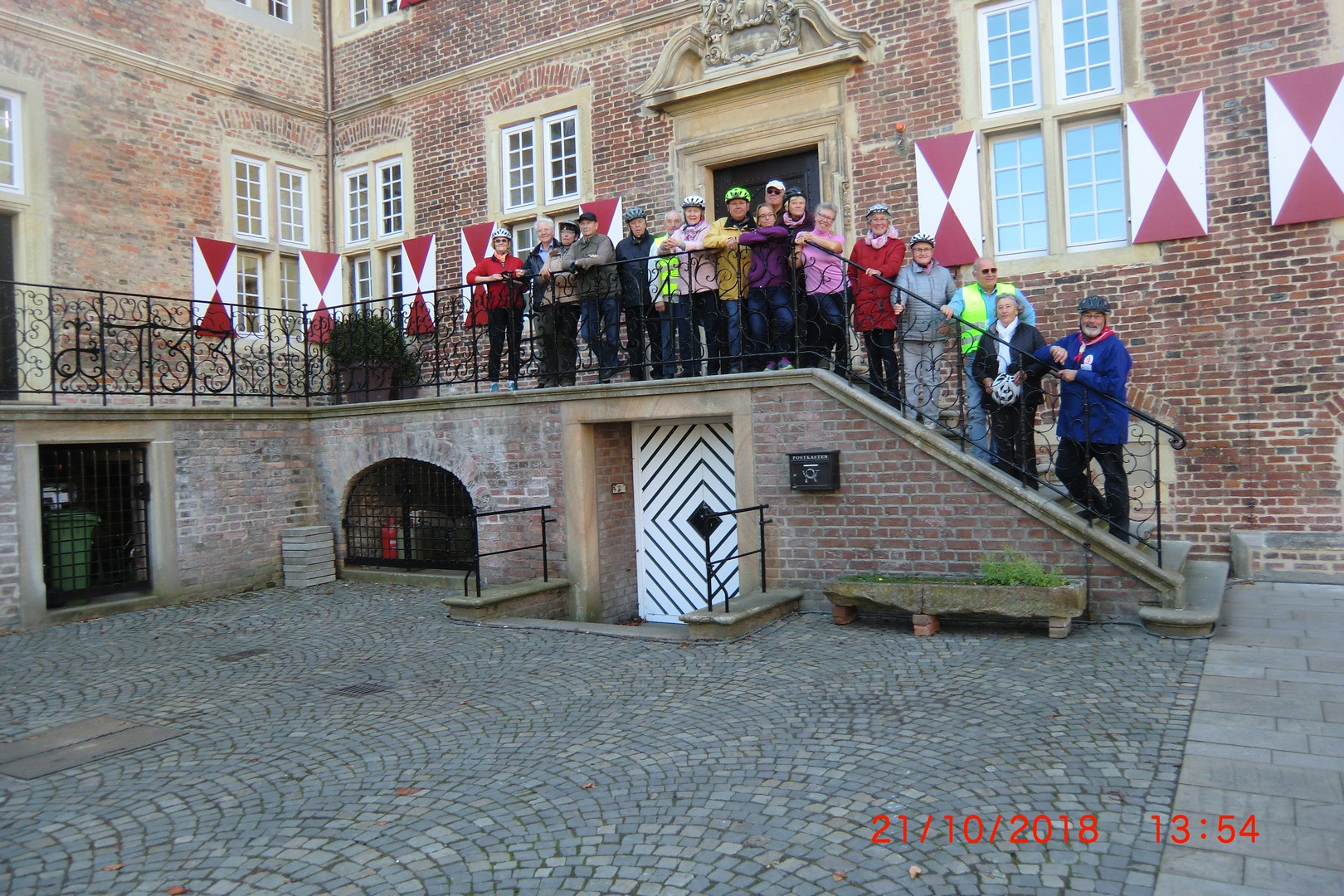 Bild  der Teilnehmer der Radtour des Heimatvereins Rinkerode