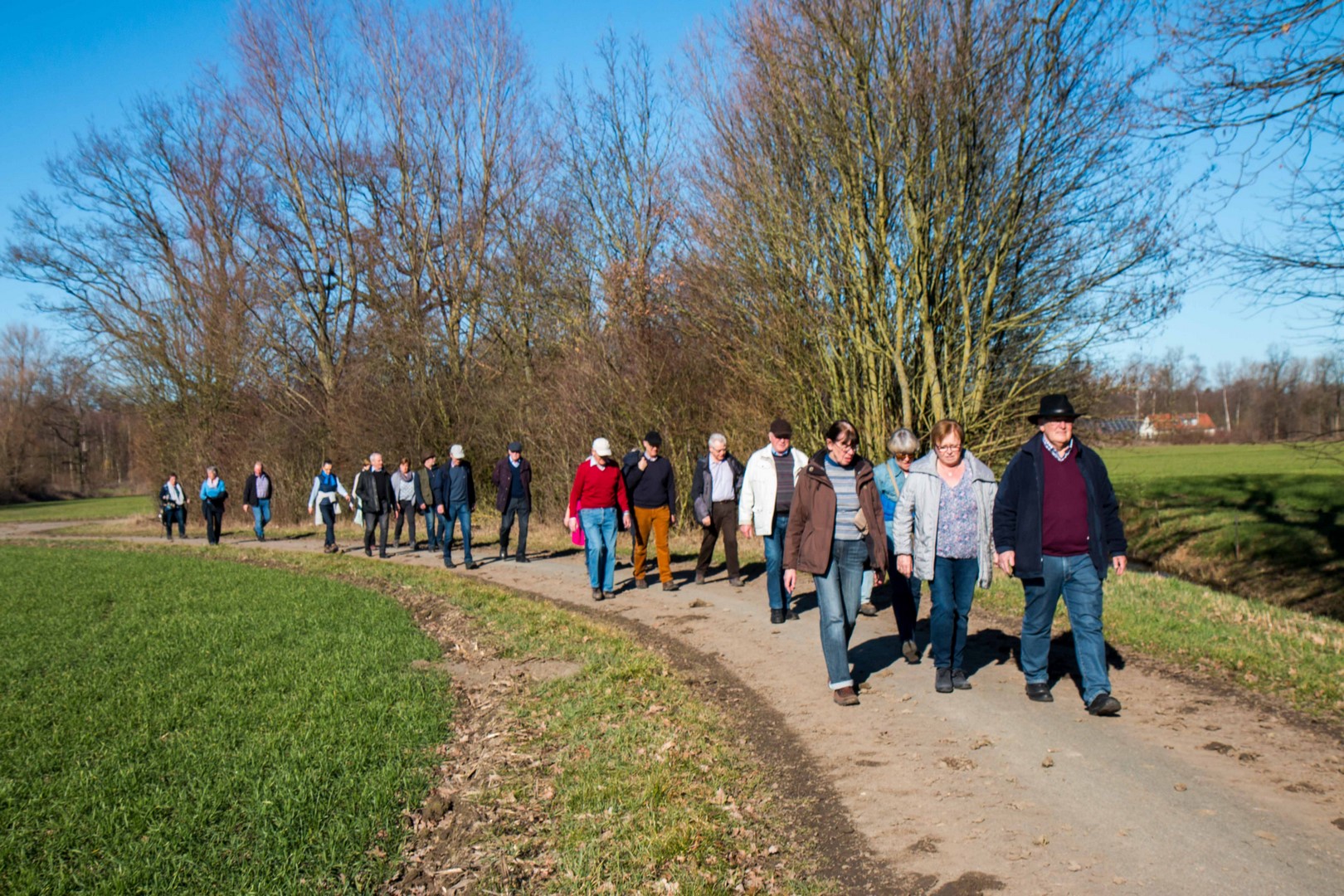 Bild  der Winterwanderung des Heimatvereins Rinkerode