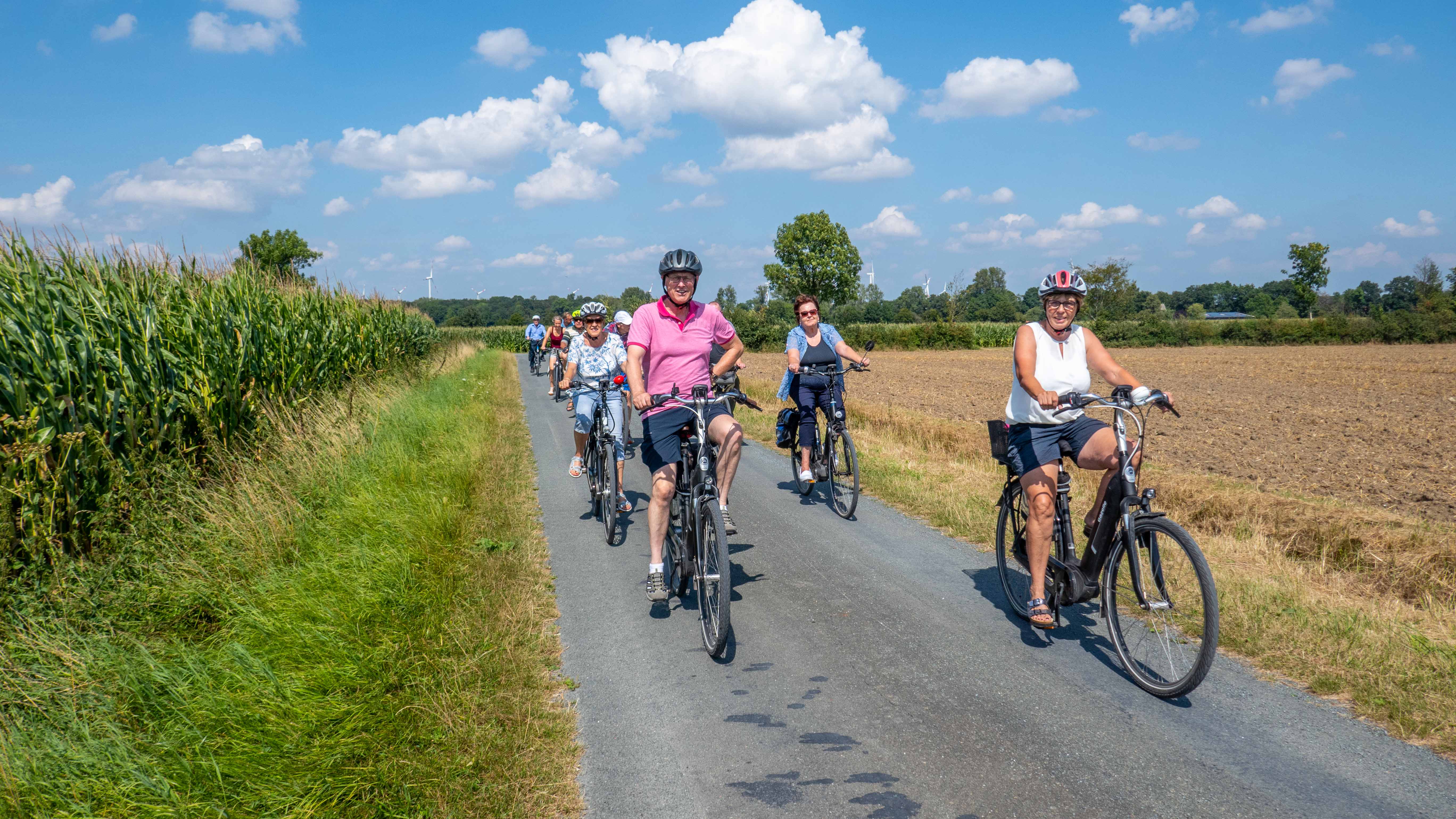 Bild  der Radtour des Heimatvereins Rinkerode