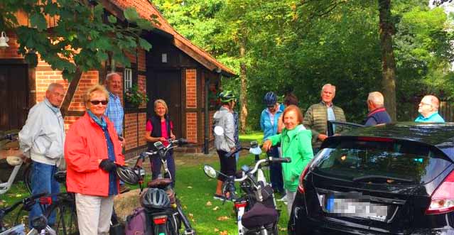 Bild  der Radtour am Tag des Denkmals des Heimatvereins Rinkerode.am 12.09.2021