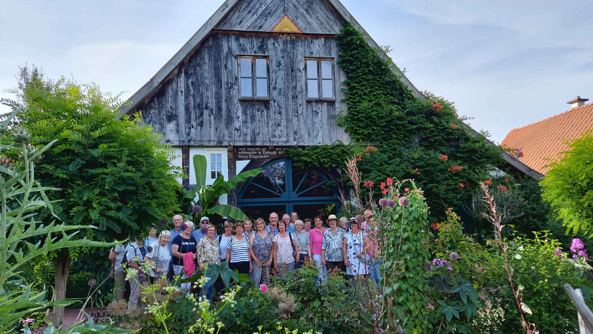 Bild  der Gartentour des Heimatvereins Rinkerode 2022