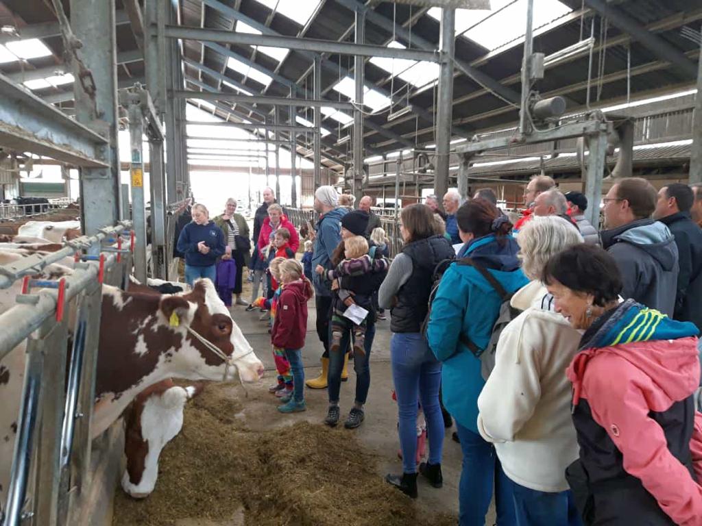 Bild des Aktionstages auf dem Bauernhof Wiewer veranstaltet vom Heimatvereins Rinkerode