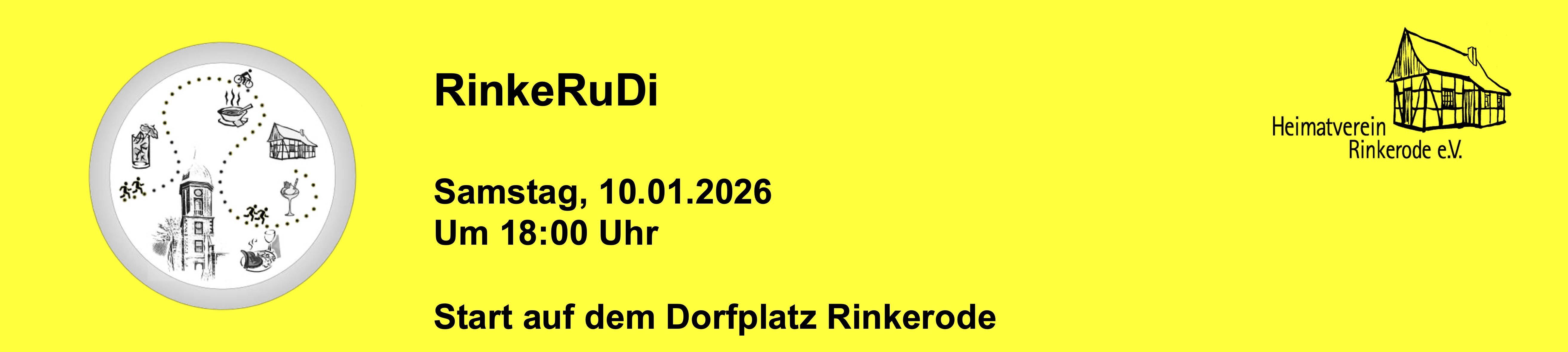 Plakat von RinkeRuDi 2026 des Heimatvereins Rinkerode